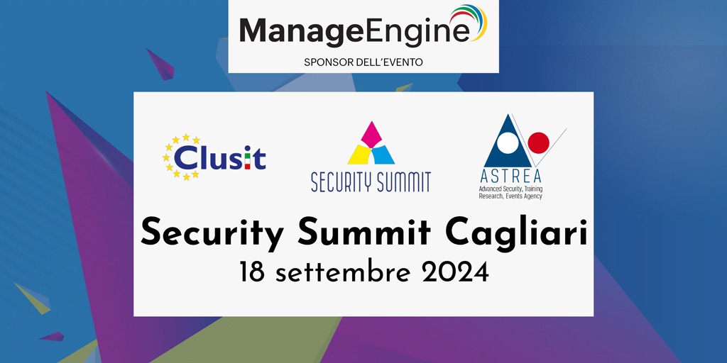 Security Summit 2024 | Cagliari | ManageEngine | Bludis