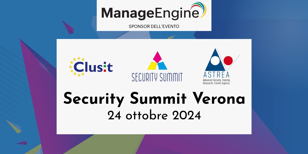 Security Summit 2024 | Verona | ManageEngine | Bludis