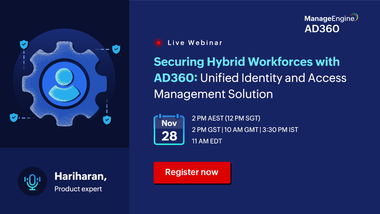 ManageEngine AD360 | Bludis | Webinar