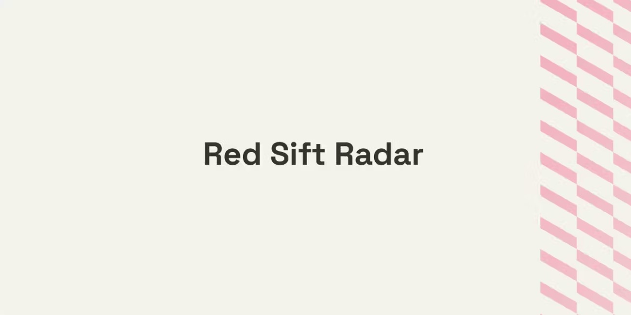 Red Sift Radar | Bludis