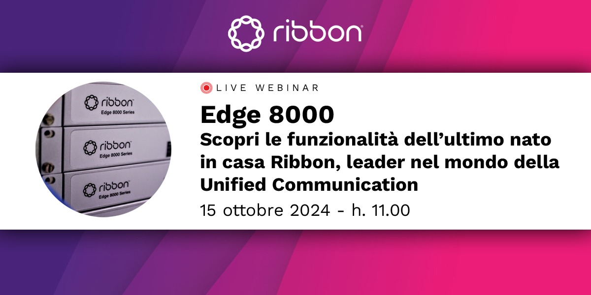 Ribbon Edge 8000 | Webinar | Bludis