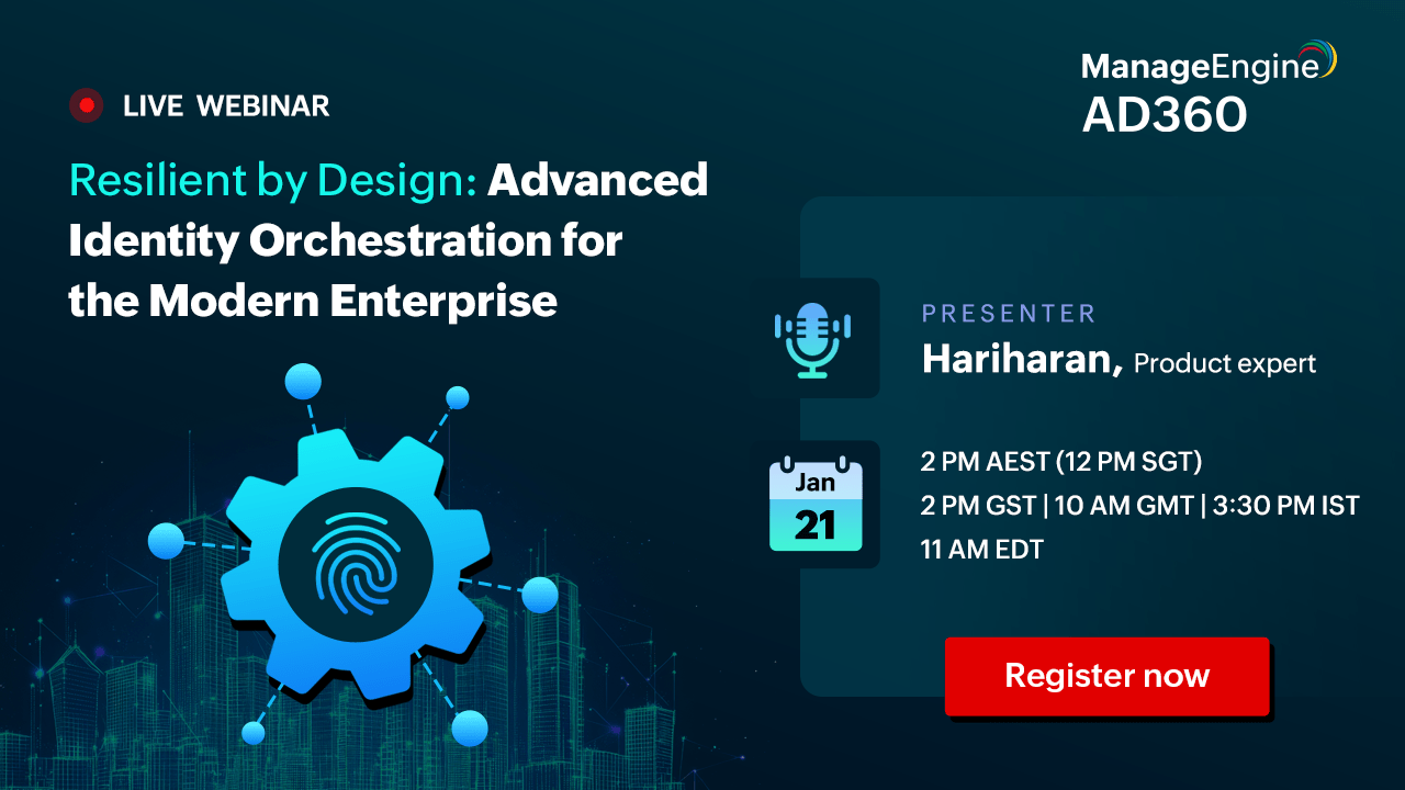 ManageEngine AD360 | bludis | webinar