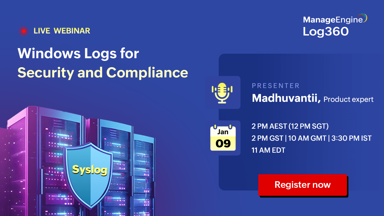 ManageEngine Log360 | bludis | webinar