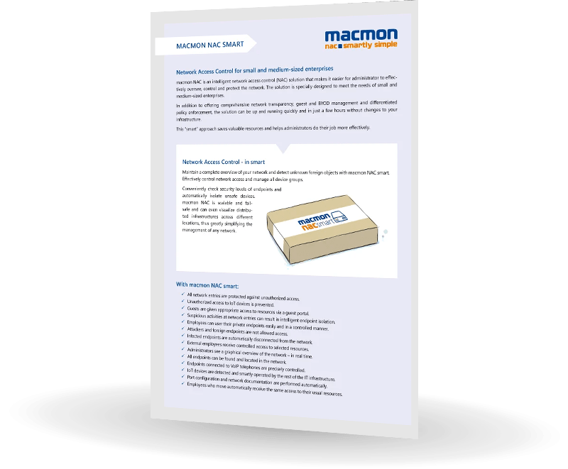 Datasheet macmon NAC Smart | Bludis