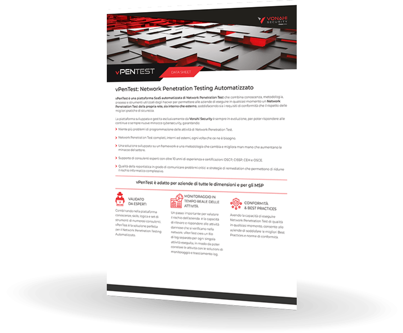 Datasheet Vonahi vPentest | Bludis