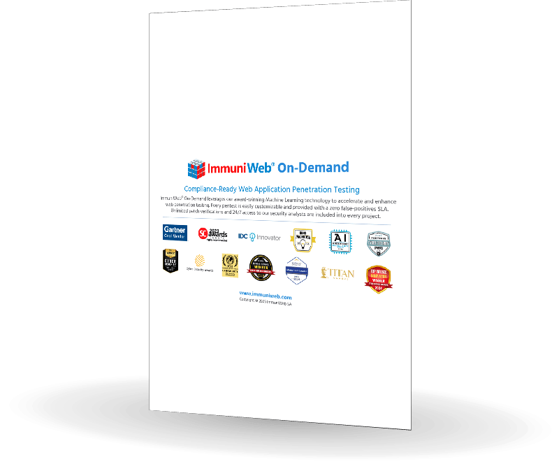 ImmuniWeb On Demand | bludis