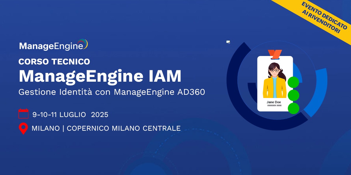 Corso Tecnico ManageEngine IAM | Bludis