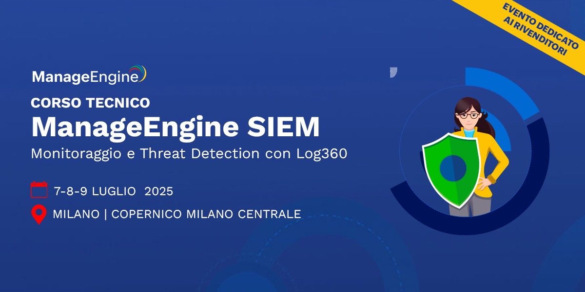 Corso Tecnico ManageEngine SIEM | Bludis