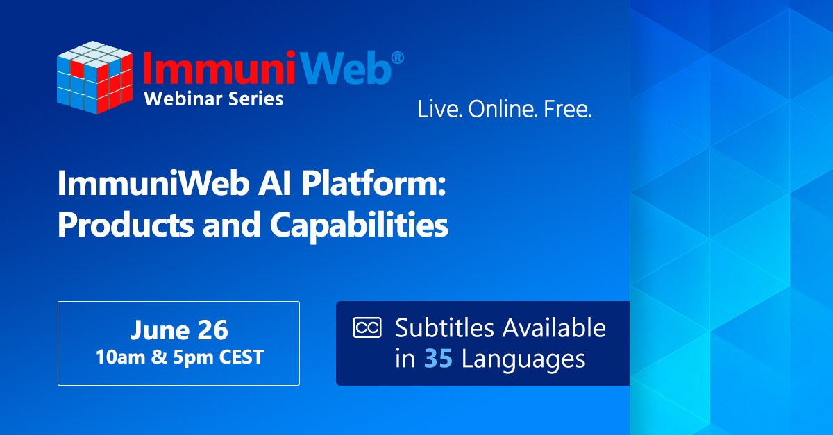 ImmuniWeb | Bludis | Webinar