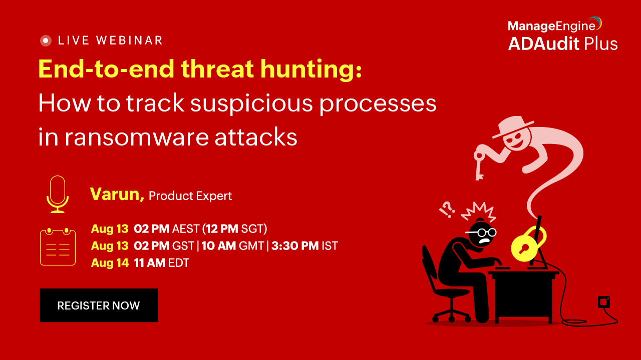 ManageEngine ADAudit Plus | Webinar | Bludis