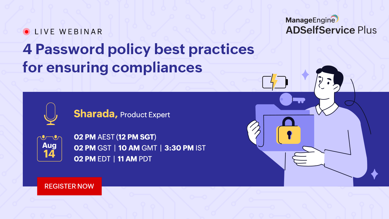 ManageEngine ADSelfService Plus | Webinar | Bludis