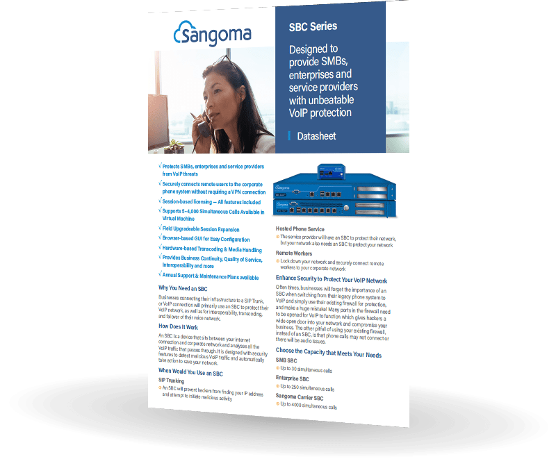 Datasheet Sangoma SBC Series