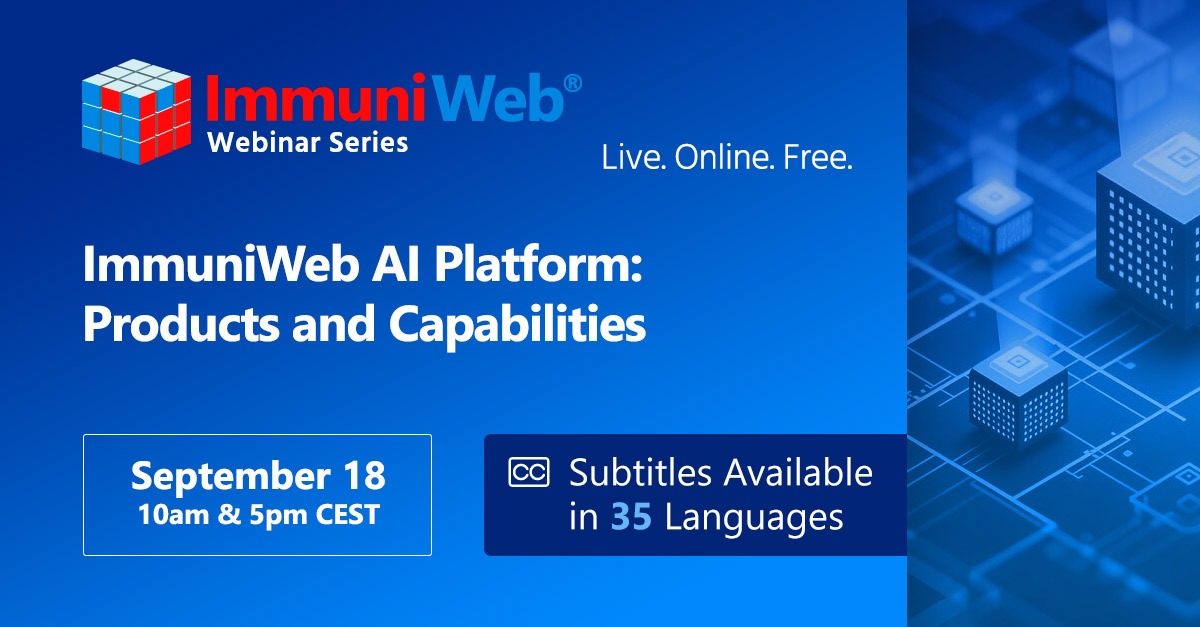 Immuniweb | Webinar | Bludis